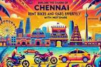 Explore the Charm of Chennai: Rent Bikes and Cars Effortlessly with Motoshare
